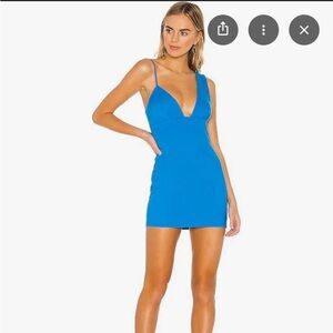 NWT superdown Eleanor Mini Dress in Electric Blue